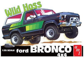 AMT 1978 Ford Bronco 4x4 Wild Hoss 1:25 1304 Plastic Model Kit Truck Model Kits AMT 