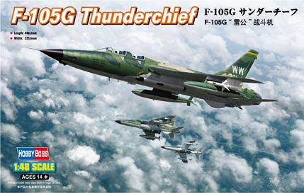 HobbyBoss F-105G Thunderchief 80333 1:48 Plastic Model Kit