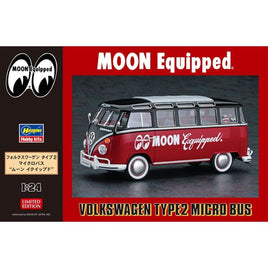 Hasegawa VW Type 2 Micro Bus Moon Equipped Delivery Van Model Kit 1/24 20524 Truck Model Kits Hasegawa 