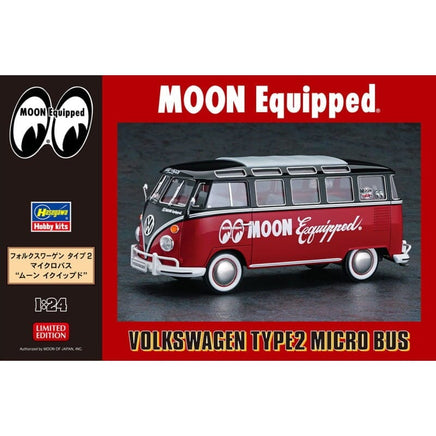 Hasegawa VW Type 2 Micro Bus Moon Equipped Delivery Van Model Kit 1/24 20524 Truck Model Kits Hasegawa 