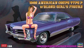 1966 Pontiac Bonneville Coupe w/Resin Girl Figure (Ltd Edition) 1/24 52224 Car Model Kits Hasegawa 