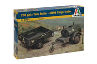 Italeri 250gal TANK TRAILER & M109 1:35 229 Plastic Model Kit