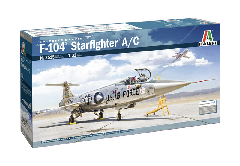 Italeri F-104 STARFIGHTER A/C 1:32 2515 Plastic Model Airplane Kit