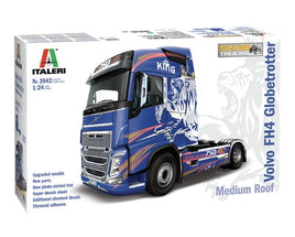 Italeri Volvo FH4 Globetrotter Medium Roof Tractor Cab 1:24 3942 Plastic Model Kit Show Truck Plastic Model Kit Italeri 