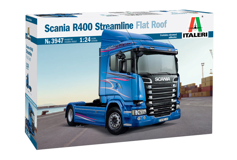 Italeri Scania R400 Streamline Flat Roof 1:24 Plastic Model Kit 3947