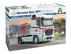 Italeri Mercedes-Benz MP4 Big Space Tractor Cab 1:24 3948 Plastic Model Kit Show Truck