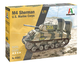 Italeri M4 Sherman Tank US Marines 1:35 6583 Plastic Model Kit Military Model Kits Italeri 