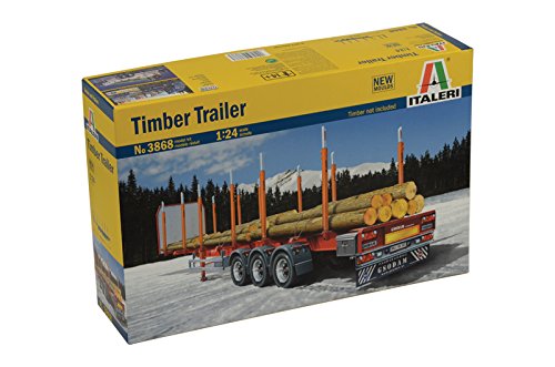 Italeri Timber Trailer 1/24 3868 Plastic Model Kit Big Rig Semi Trailer - Shore Line Hobby