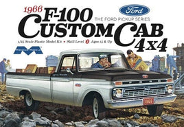1966 Ford F100 Custom Cab 4x4 Pickup Truck 1/25 Moebius 1236 Truck Model Kit Moebius Models 