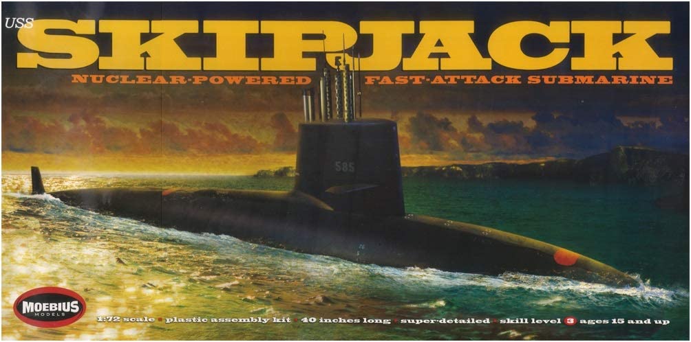 USS Skipjack Submarine 1/72 Moebius 1400