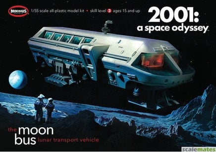 1/55 2001 Space Odyssey: Moon Bus (Approx. 10" Long) Science Fiction Model Kit Moebius Models 