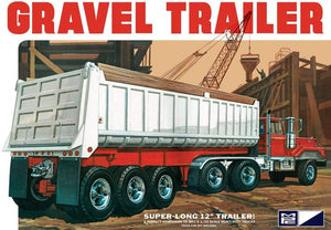 Gravel Trailer MPC 823 1/25 Super Long Plastic Model Kit New - Shore Line Hobby
