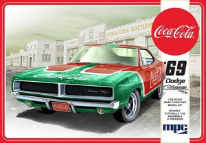 1969 Dodge Charger RT (Coca Cola) Snap (2T) Plastic Model Kit 1:25 MPC - Shore Line Hobby