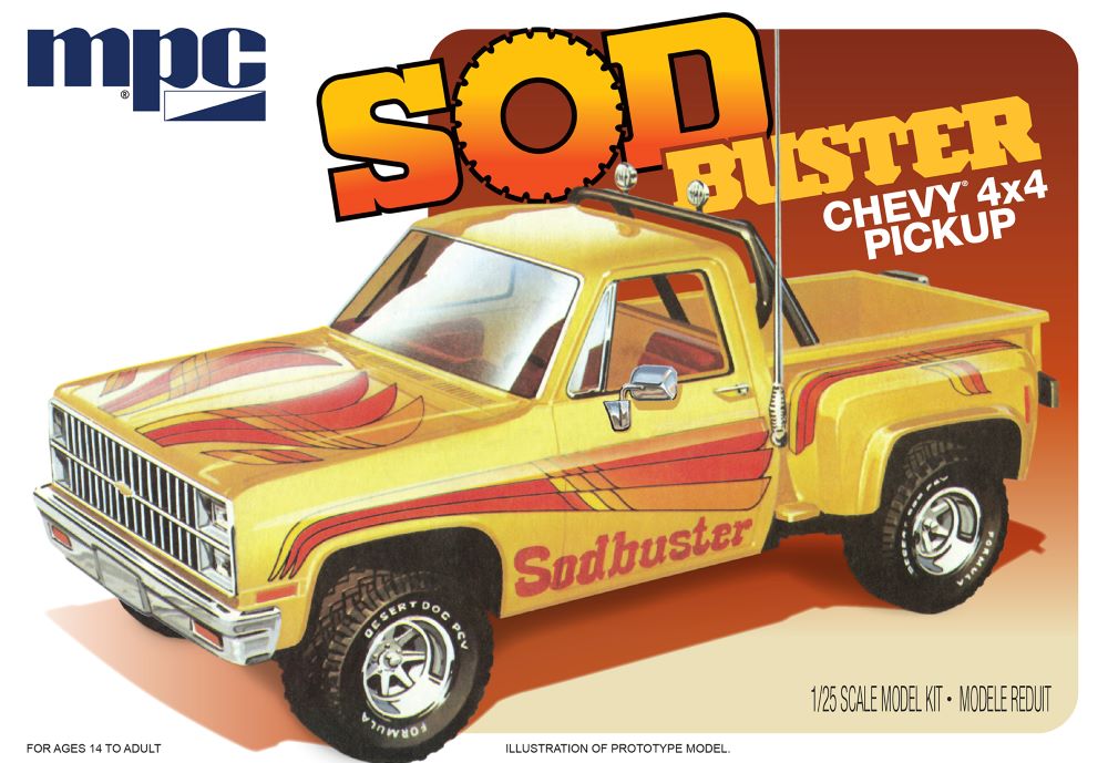 MPC 1981 Chevy 4x4 Pickup Sod Buster 1:25 Model Kit