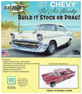 1957 Chevy Bel Air Hardtop 2'n1 1:25 Plastic Model Kit 1371 Atlantis Scale Model Kits Atlantis Models 