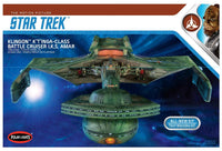 Round 2 Klingon K't'inga I.K.S. AMAR 1:350 Scale Model Kit Polar Lights 950 - Shore Line Hobby