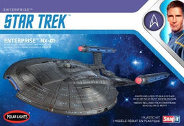 Polar Lights Star Trek Enterprise NX-01 Snap Plastic Model Kit 966 1:1000 - Shore Line Hobby