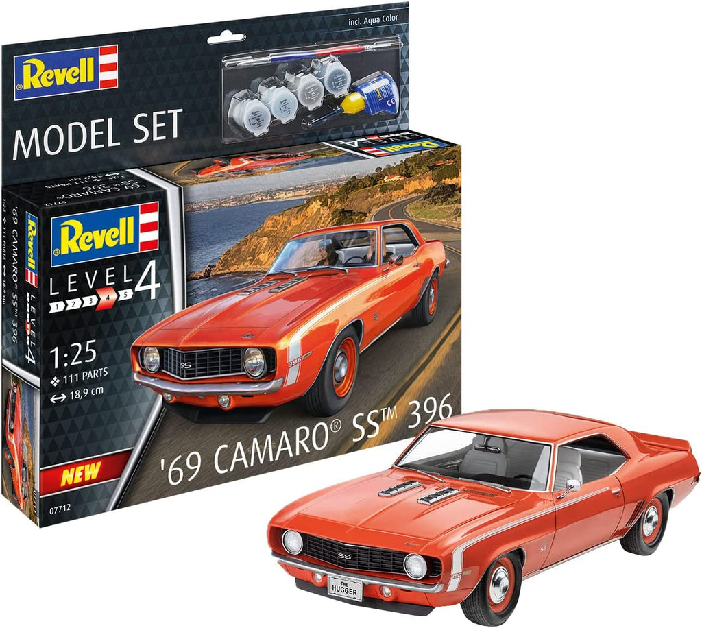 Revell Germany 1/25 1969 Camaro SS 396 Car 67712 Gift Set