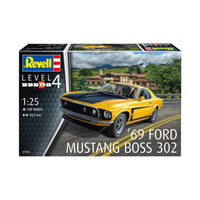 Revell Germany 1969 Ford Mustang Boss 302 1:25 7025 Plastic Model Kit