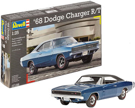 Revell Germany 1968 Dodge Charger R/T Plastic Model Kit 1:25 07188 Car Model Kit Revell Germany 