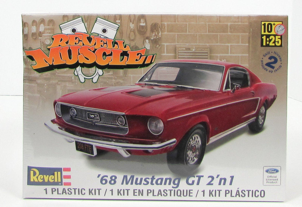 1968 Ford Mustang GT Revell Muscle 85-4215 1/25 Plastic Car Model Kit - Shore Line Hobby