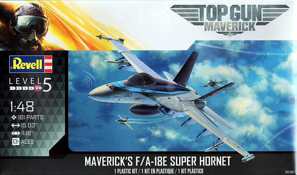Revell 1:48 Top Gun Maverick's F/A-18 Super Hornet 5871 Plastic Model ...