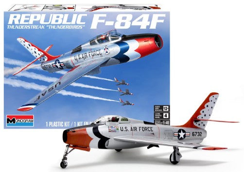 Revell 1/48 F84F Thunderstreak Thunderbirds USAF Aircraft 5996 Model Kit