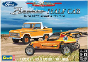 Revell Ford Bronco Half Cab with Dune Buggy and Trailer 1/25 7228 Plastic Model Kit