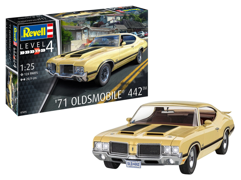 Revell 1971 Oldsmobile 442 1/25 7695 Plastic Model Kit