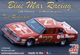 Salvinos JR Models Blue Max Racing 1983 Pontiac ® Le Mans Driven By Tim Richmond Race Car Model Kits Salvino JR Models 