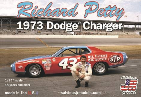 Salvino 1973 Dodge Richard Petty Charger (1/25) Plastic Model Kit