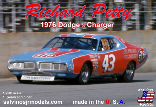 Salvino JR Models 1976 Dodge Charger Richard Petty (1/25) Plastic Model Kit