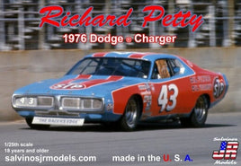 Salvino JR Models 1976 Dodge Charger Richard Petty (1/25) Plastic Model Kit Race Car Model Kit Salvino JR Models