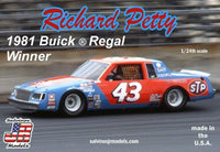 Richard Petty 1981 Daytona Winner Buick®Regal Salvino JR Models 1/24 Model Kit - Shore Line Hobby