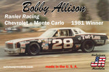 Bobby Allison Monte Carlo 1981 Race Winner Salvino JR Models 1/25 Model Kit - Shore Line Hobby