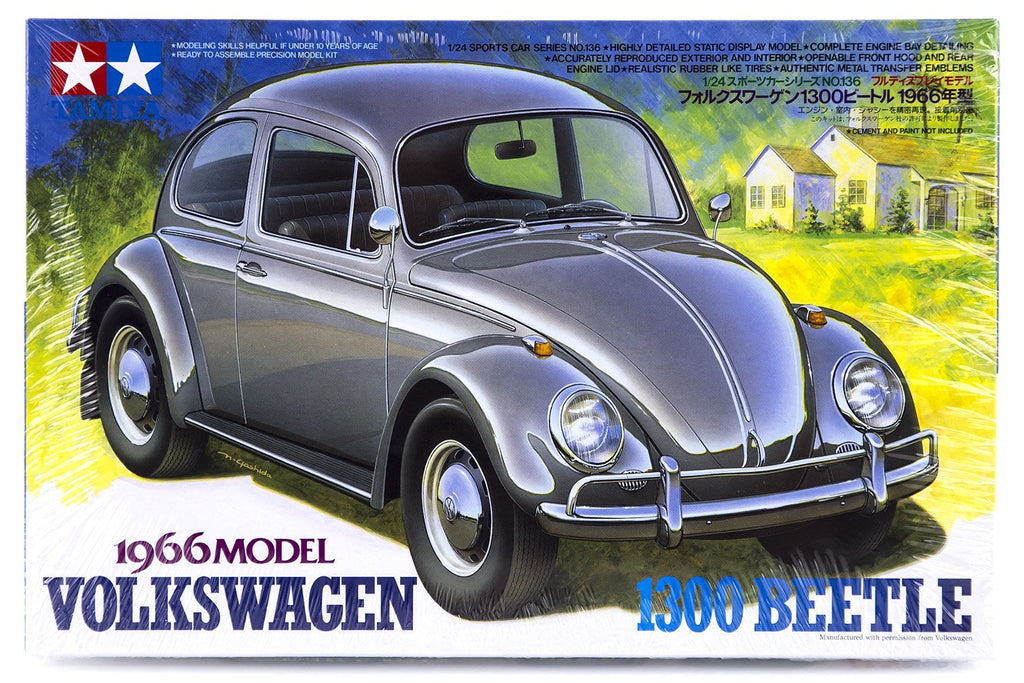 Tamiya Volkswagen Beetle 1300 1966 1/24 Plastic Model Kit 24136