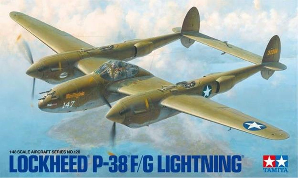 P-38F/G Lightning WWII Fighter 1/48 Tamiya 61120 - Shore Line Hobby