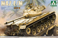 Takom M47 E/M Patton Tank 2072 1/35 Armor Plastic Model Building Kit - Shore Line Hobby