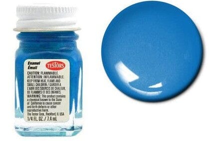 Testors 1110 1/4 Oz Bright Blue Gloss Enamel Hobby Paint Paint Testors 
