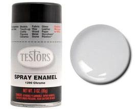 Testors 1290 Chrome Finishing Enamel 3 Ounce Spray Can Paint Paint Testors 