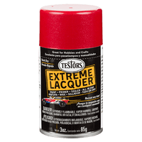 Testors Extreme Lacquer Paint Line 1830-1849 Spray Paint Testors 1837 - Revving Red 