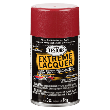 Testors Extreme Lacquer Paint Line 1830-1849 Spray Paint Testors 1838 - Mythical Maroon 