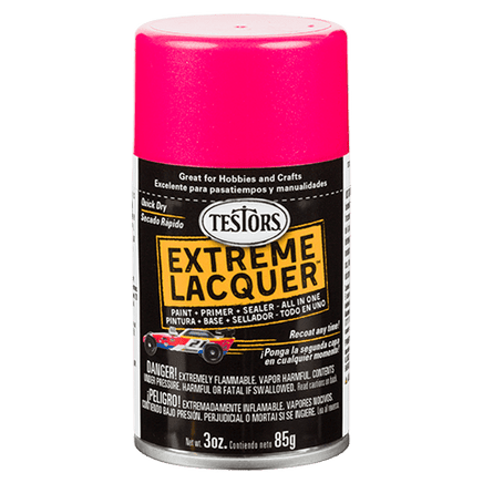 Testors Extreme Lacquer Paint Line 1830-1849 Spray Paint Testors 1841 - Electric Pink 