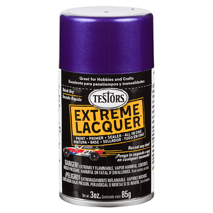 Testors Extreme Lacquer Paint Line 1830-1849 Spray Paint Testors 1842 - Purple-Licious 