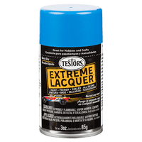 Testors Extreme Lacquer Paint Line 1830-1849 Spray Paint Testors 1844 - Icy Blue Gloss 