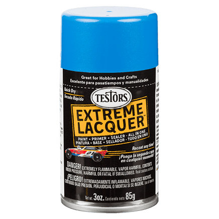 Testors Extreme Lacquer Paint Line 1830-1849 Spray Paint Testors 1844 - Icy Blue Gloss 