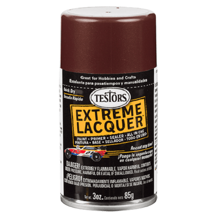 Testors Extreme Lacquer Paint Line 1830-1849 Spray Paint Testors 1848 - Root Beer 