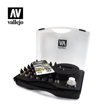 Vallejo Paint 71172 Model Air Basic Color & Airbrush (Set Of 30) Paint Vallejo Paint 